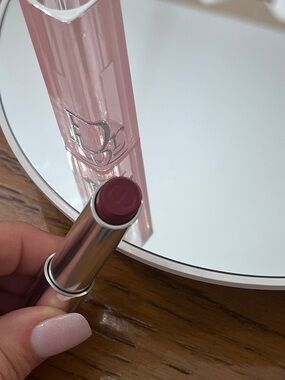 Dior Addict Pink and Silver Lipstick Case with Dior Color 006
